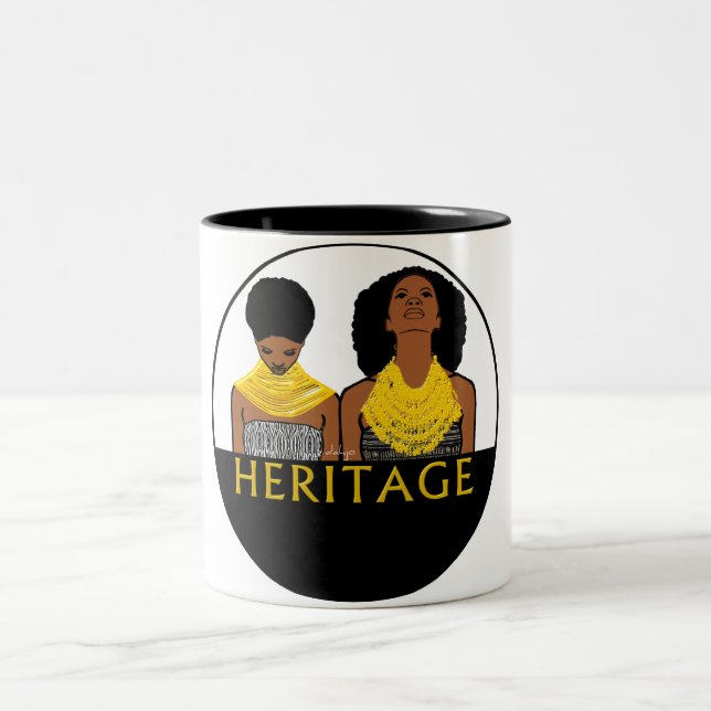 AFRICAN Heritage Two-Tone Coffee Mug (Center)
