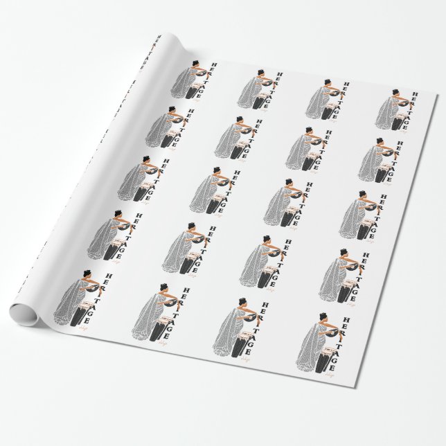 AFRICAN Heritage Wrapping Paper (Unrolled)