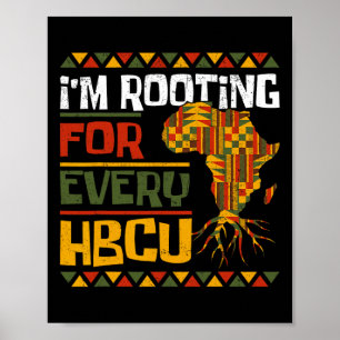 African Historical Black College I'm Rooting For E Poster