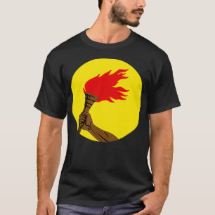 African History s  Vintage ZAIRE Country Flag Symb T-Shirt