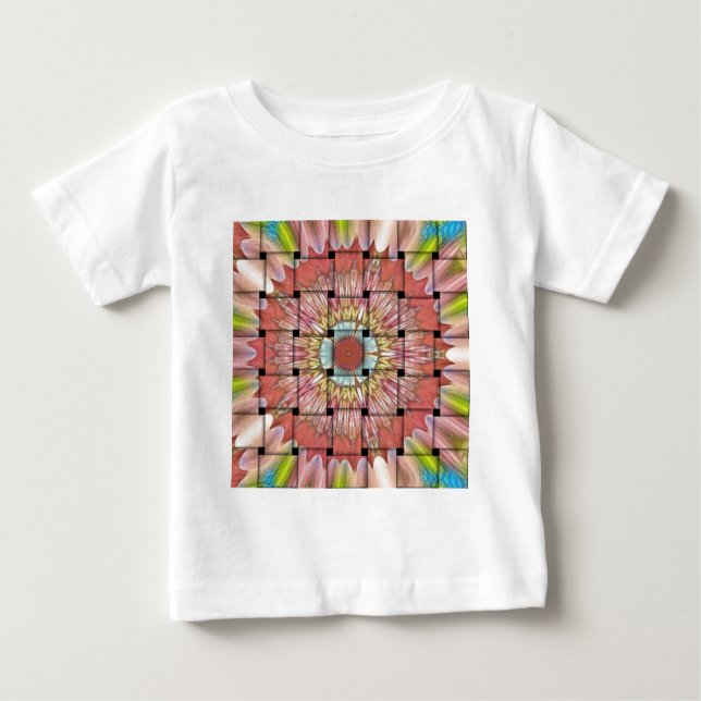 African-Inspired Art Print– Geometric Woven Design Baby T-Shirt (Front)