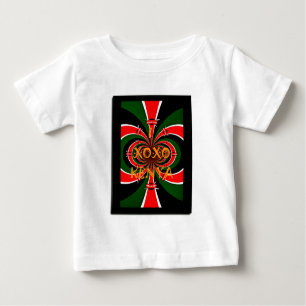 African-Inspired Kenya Flag Abstract Art Baby T-Shirt