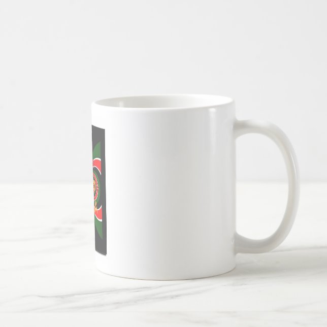African-Inspired Kenya Flag Abstract Art Coffee Mug (Right)