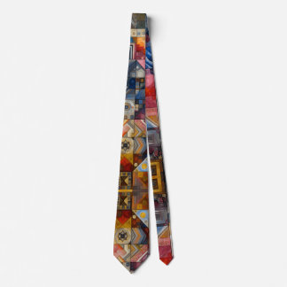 African Inspired Patchwork Ethnic Hippie Design Tie