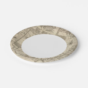 African Islands Paper Plate