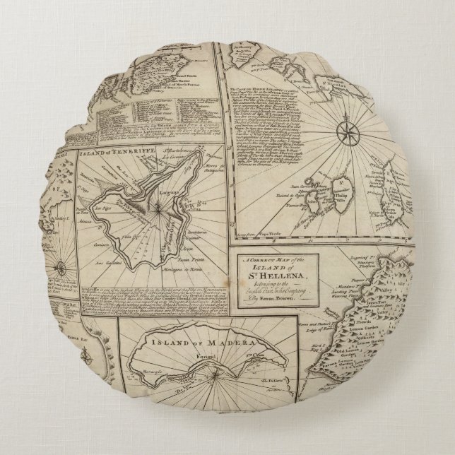 African Islands Round Cushion (Front)