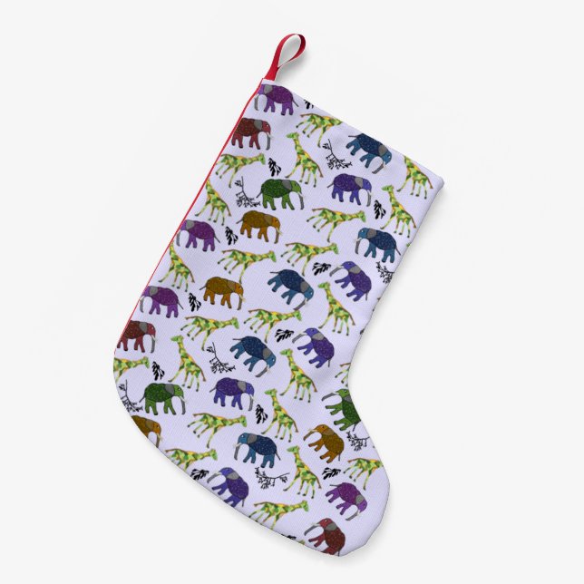 African Jungle Christmas Stocking (Front (Hanging))