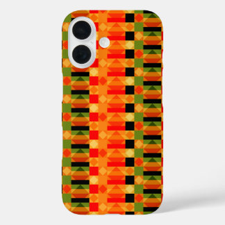 African Kente Textile Fabric Style iPhone 16 Case