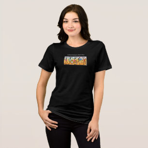 African Kenya Watercolor, Celebration Dancers Tri-Blend Shirt