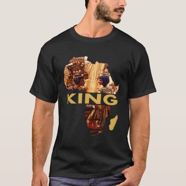 African King Men Egyptian Clothing Art King Tut T-Shirt (Front)