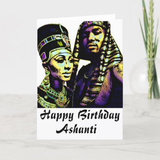 African King Queen Ethnic Culture Birthday Card