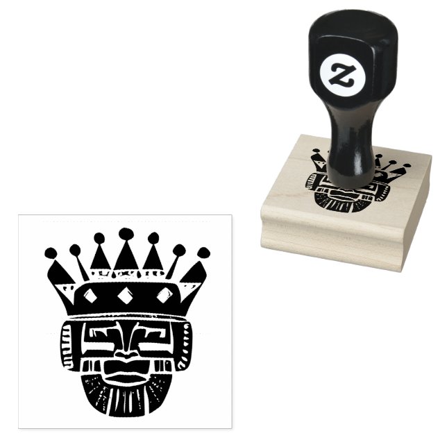 African King Rubber Stamp (Stamped)