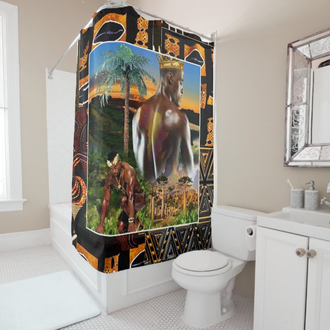 African King  Shower Curtain (In Situ)