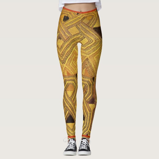 African Kuba Aerobic Leggings (Front)