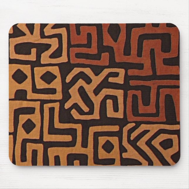 African Kuba Cloth Mousepad (Front)