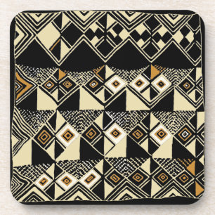 African Kuba Inspired Designs Coaster