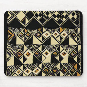 African Kuba Inspired Designs Mouse Pad