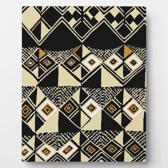 African Kuba Inspired Designs Plaque (Front)