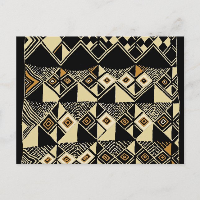 African Kuba Inspired Designs Postcard (Front)