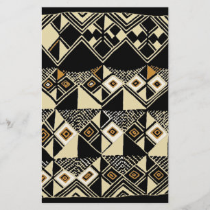 African Kuba Inspired Designs Stationery