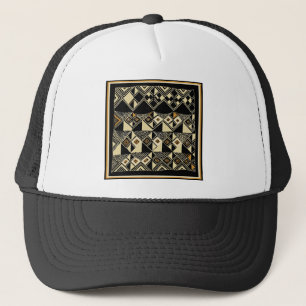 African Kuba Inspired Designs Trucker Hat