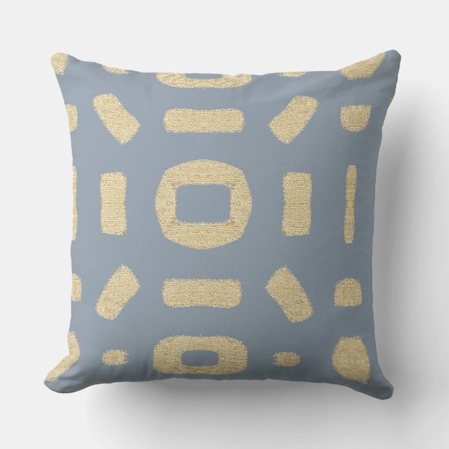 African Kuba Mud cloth Cushion (Front)
