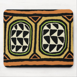 African Kuba Textile Design Mouse Pad