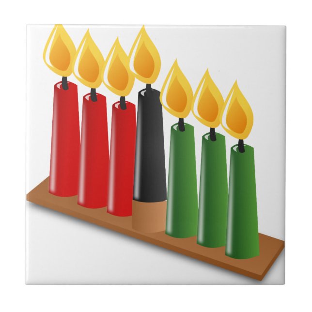 african kwanzaa ceramic tile (Front)