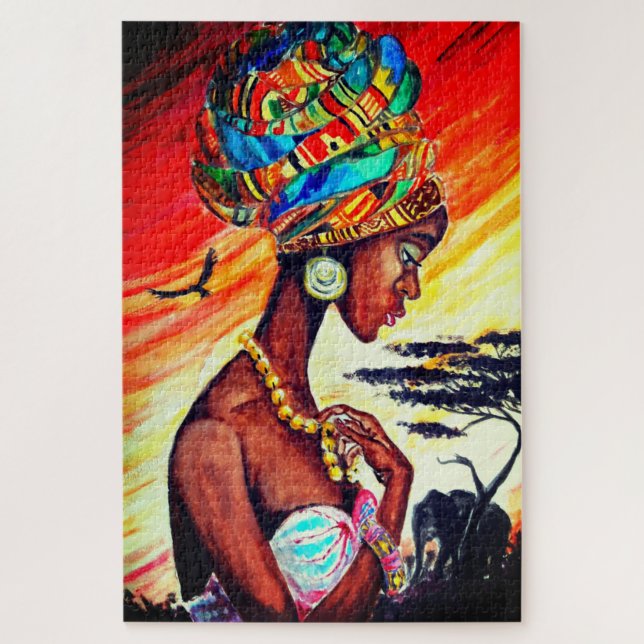 African Lady Puzzle (Vertical)
