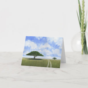African Landscape Holiday Card