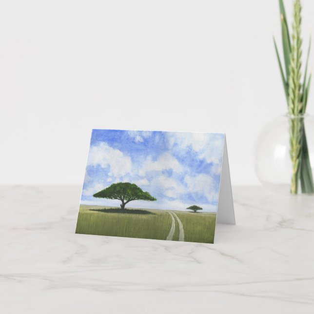 African Landscape Holiday Card (Front)