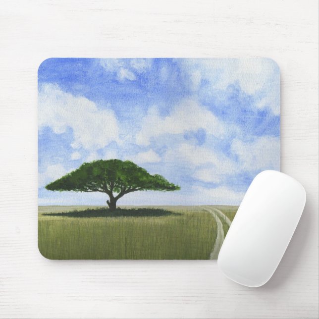 African Landscape Mouse Pad (With Mouse)