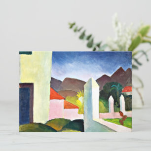 African Landscape painting by August Macke Card