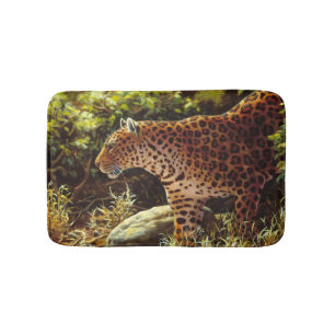 African Leopard Bathroom Mat