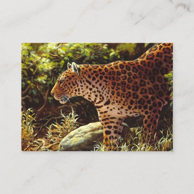 African Leopard Business Card (Front)
