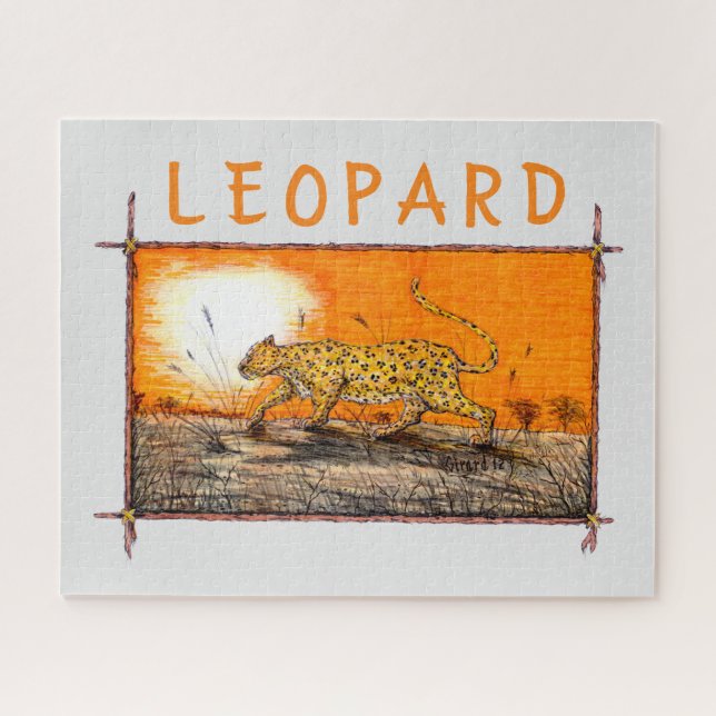 African Leopard Jigsaw Puzzle (Horizontal)