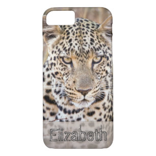 African Leopard Personalised iPhone 8/7 Case