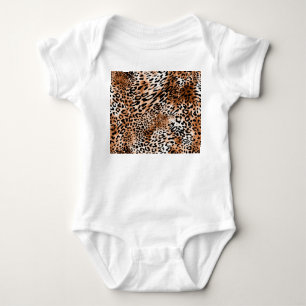 African Leopard Print Seamless Baby Bodysuit