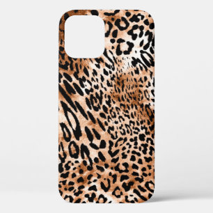 African Leopard Print Seamless iPhone 12 Case