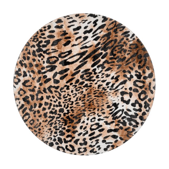 African Leopard Print Seamless Cutting Board (Front)