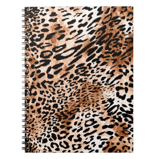 African Leopard Print Seamless Notebook (Front)