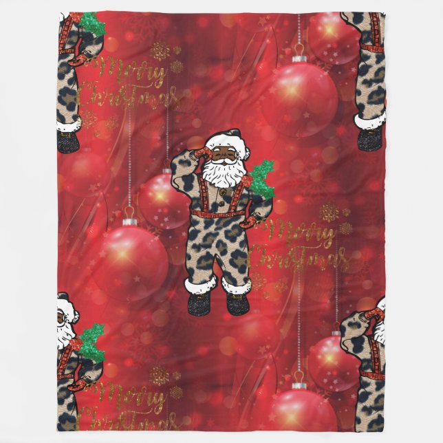 african leopard santa blanket (Front)