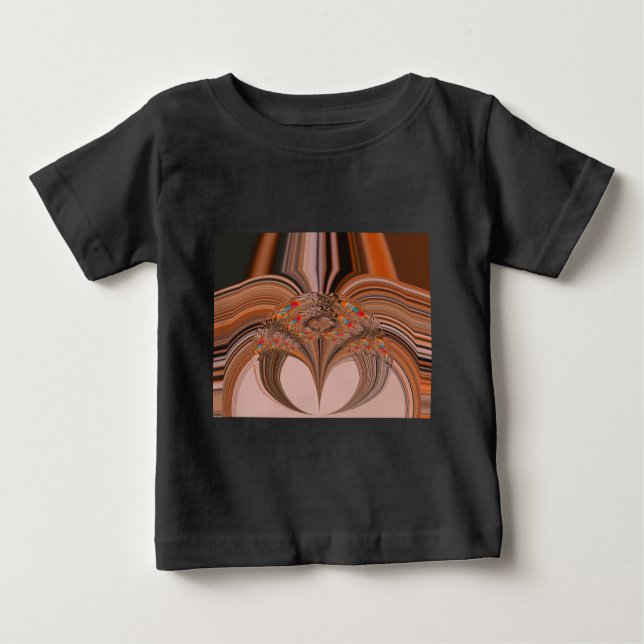 African Light Blonde Kaleidoscope Art Print Design Baby T-Shirt (Front)