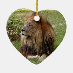 African Lion Christmas Ornament
