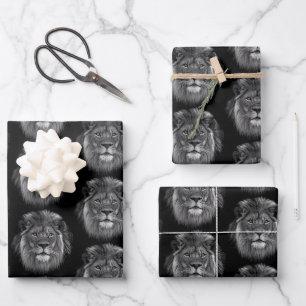 African Lion designed Wrapping Paper