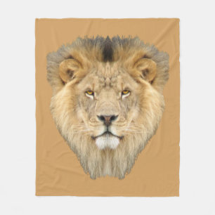 African Lion Fleece Blanket