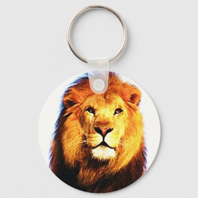 African Lion Key Ring (Front)