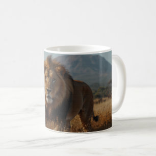 African Lion & Kilimanjaro Coffee Mug