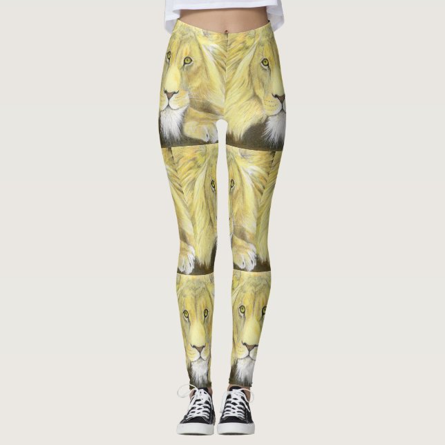 African Lion Leggings (Front)