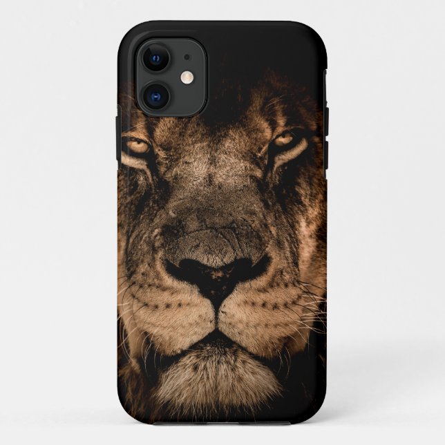 african lion mane close eyes Case-Mate iPhone case (Back)